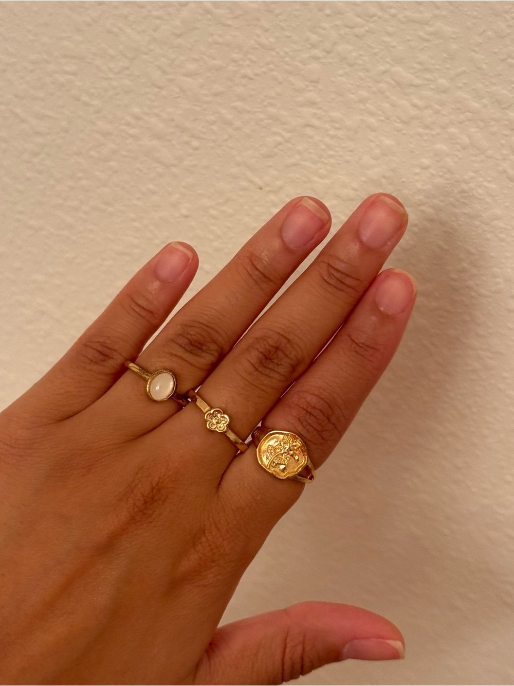 gold ring set